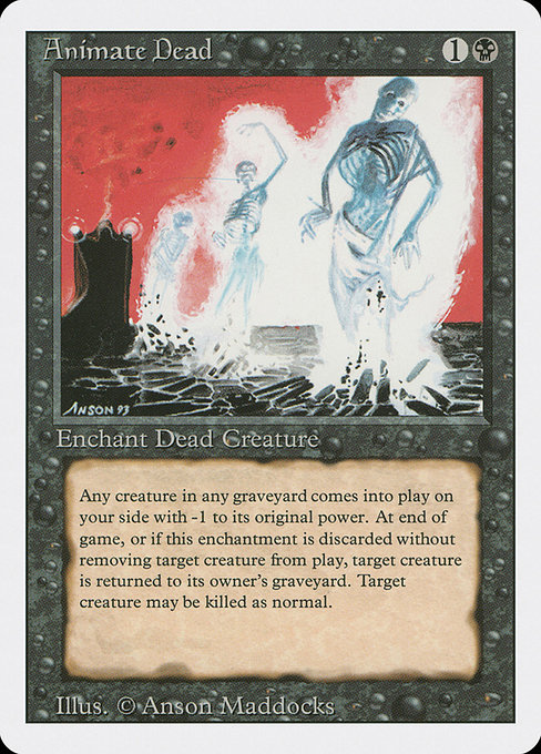 Animate Dead - Revised Edition Uncommon Card