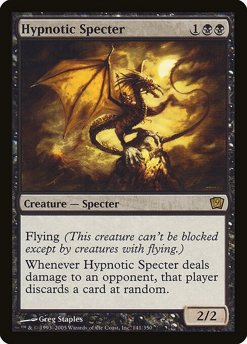 Hypnotic Specter - Ninth Edition Rare Card