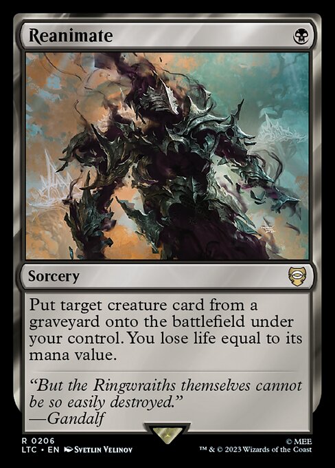 Reanimate - Tales of Middle-earth Commander Rare Card