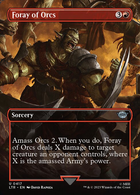 Foray of Orcs - The Lord of the Rings: Tales of Middle-earth Uncommon Card