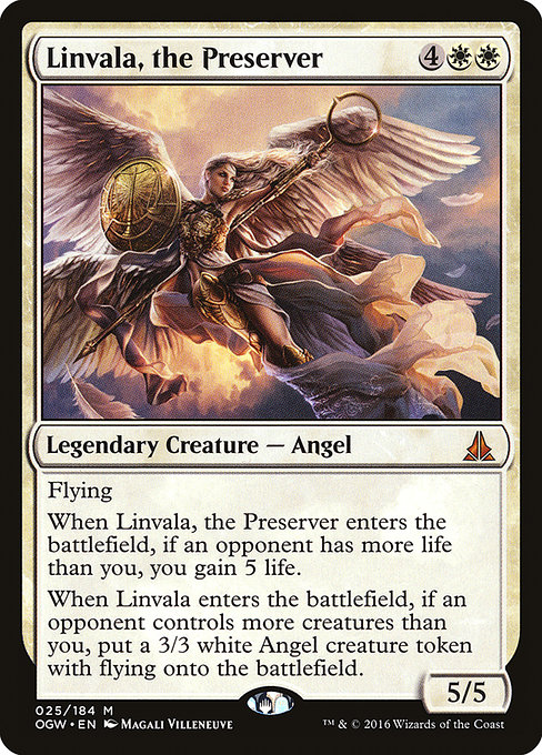 Linvala, the Preserver - Oath of the Gatewatch Mythic Card