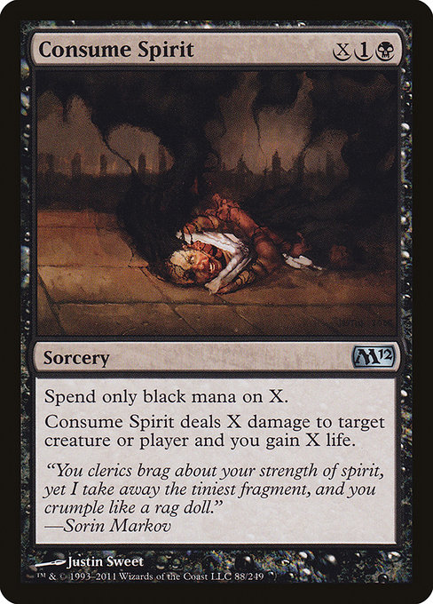 Consume Spirit - Magic 2012 Uncommon Card