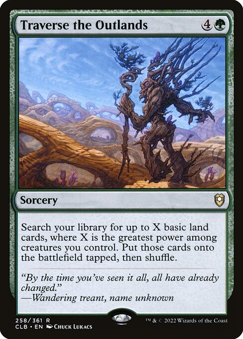 Traverse the Outlands - Commander Legends: Battle for Baldur's Gate Rare Card