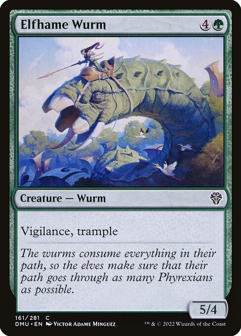 Elfhame Wurm - Dominaria United Common Card