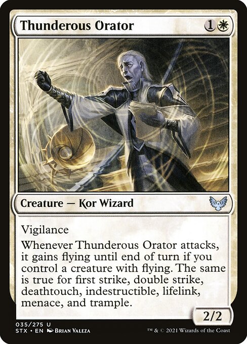 Thunderous Orator - Strixhaven: School of Mages Uncommon Card
