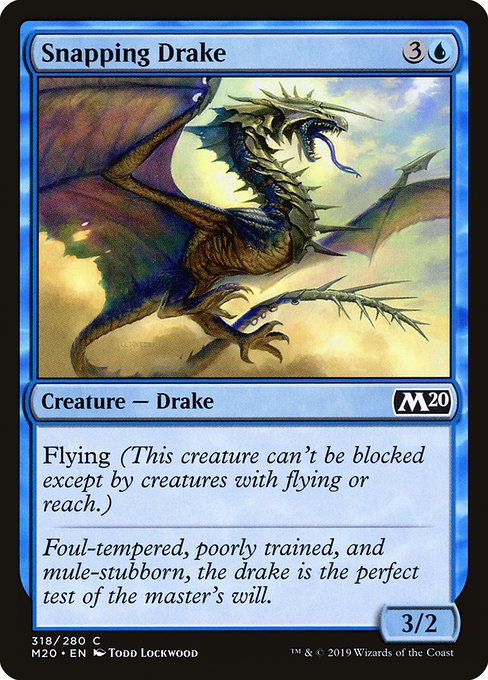 Snapping Drake - Core Set 2020 Common Card