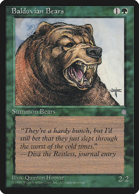 Balduvian Bears - Ice Age Common Card