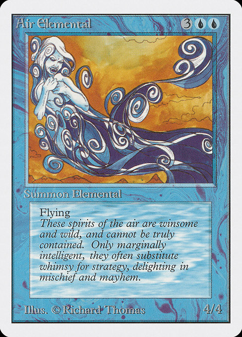 Air Elemental - Unlimited Edition Uncommon Card