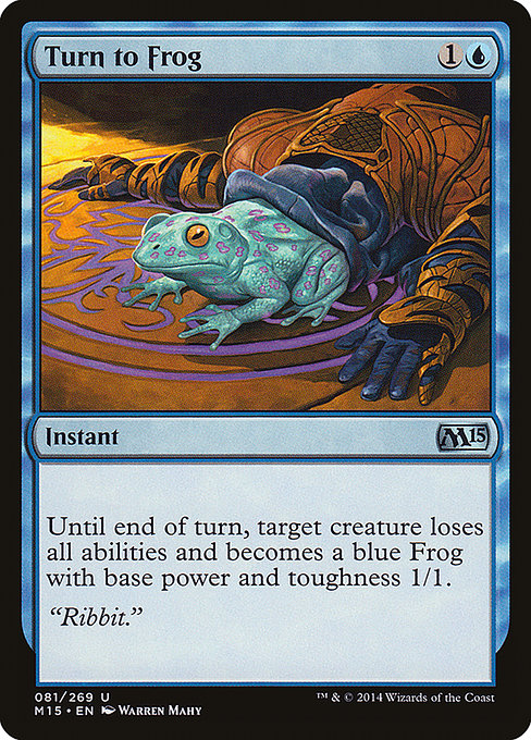 Turn to Frog - Magic 2015 Uncommon Card
