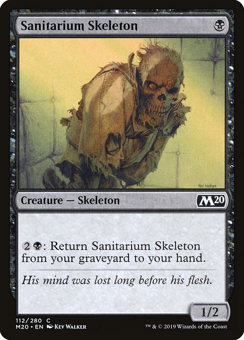 Sanitarium Skeleton - Core Set 2020 Common Card