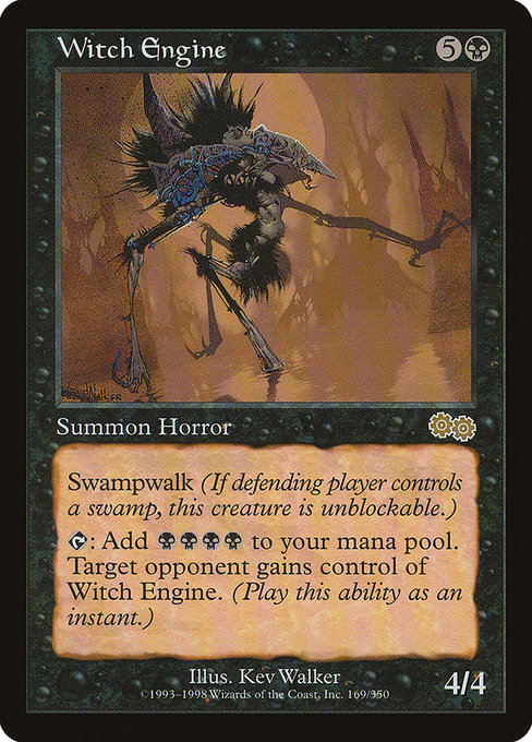 Witch Engine - Urza's Saga Rare Card