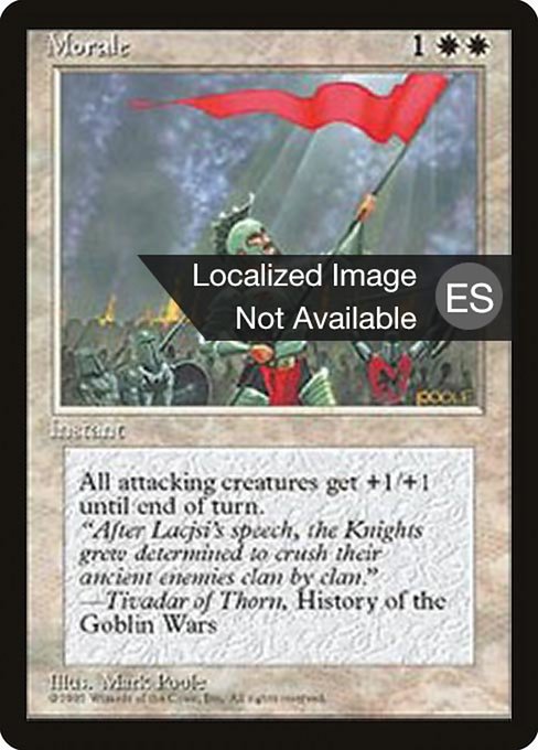 Morale - Fourth Edition Foreign Black Border Common Card