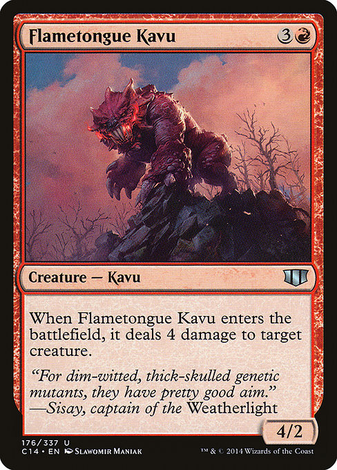Flametongue Kavu - Commander 2014 Uncommon Card