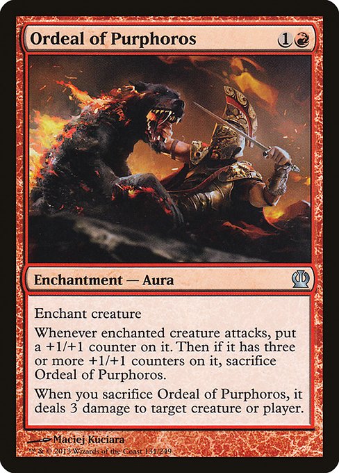 Ordeal of Purphoros - Theros Uncommon Card
