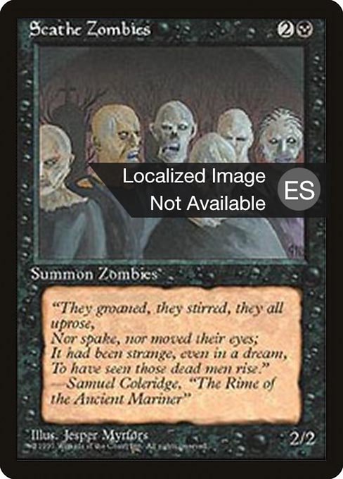 Scathe Zombies - Fourth Edition Foreign Black Border Common Card