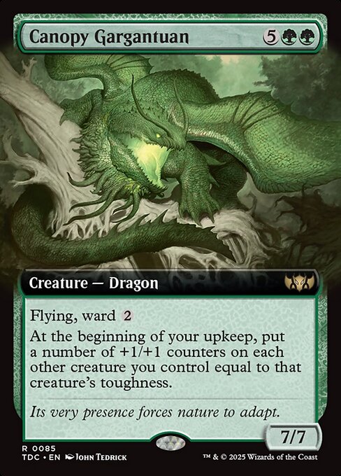 Canopy Gargantuan - Tarkir: Dragonstorm Commander Rare Card