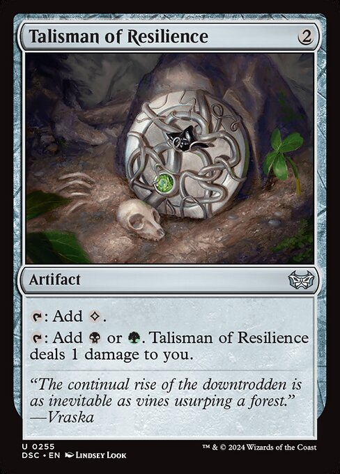 Talisman of Resilience - Duskmourn: House of Horror Commander Uncommon Card