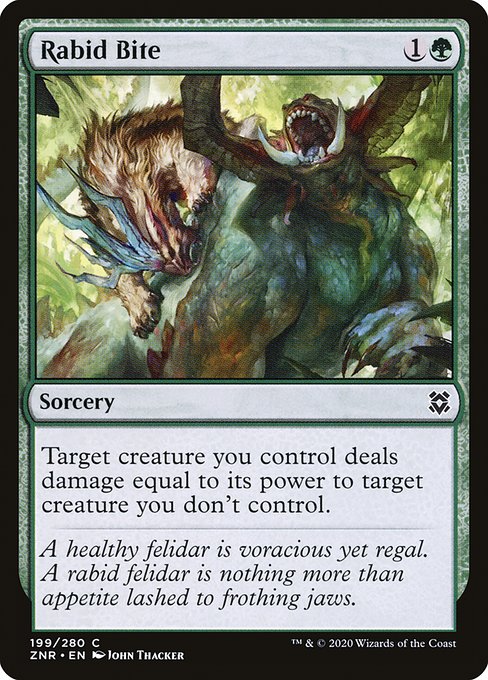 Rabid Bite - Zendikar Rising Common Card