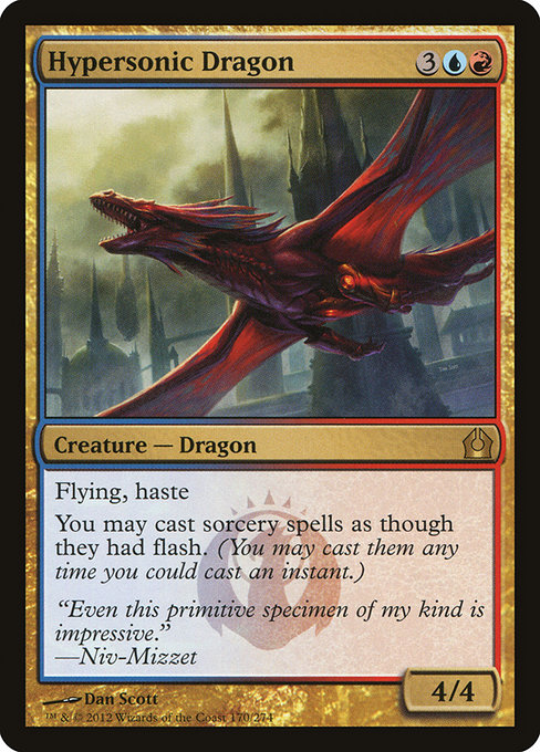 Hypersonic Dragon - Return to Ravnica Rare Card