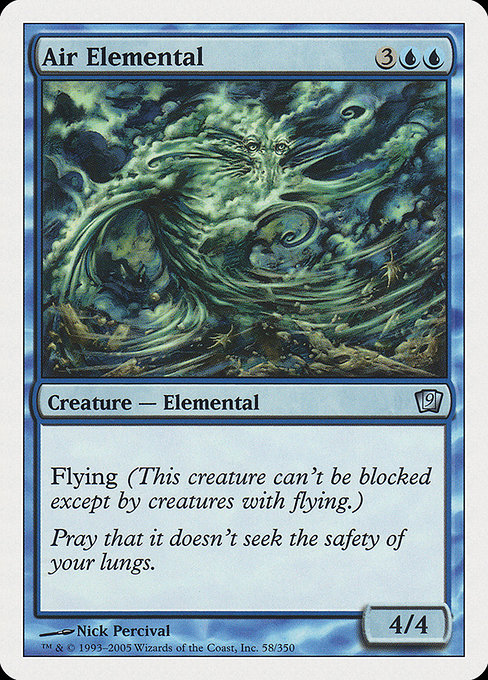 Air Elemental - Ninth Edition Uncommon Card