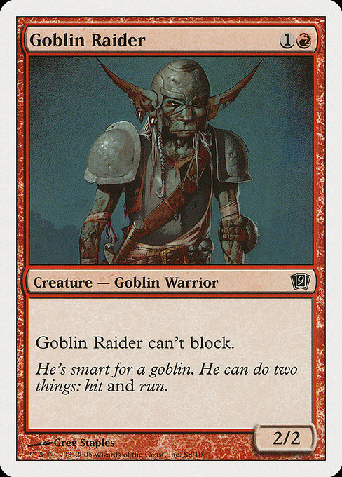 Goblin Raider - Ninth Edition Common Card