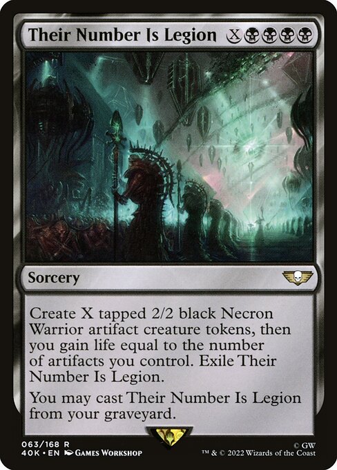 Their Number Is Legion - Warhammer 40,000 Commander Rare Card