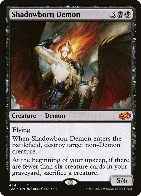 Shadowborn Demon - Jumpstart 2022 Mythic Card