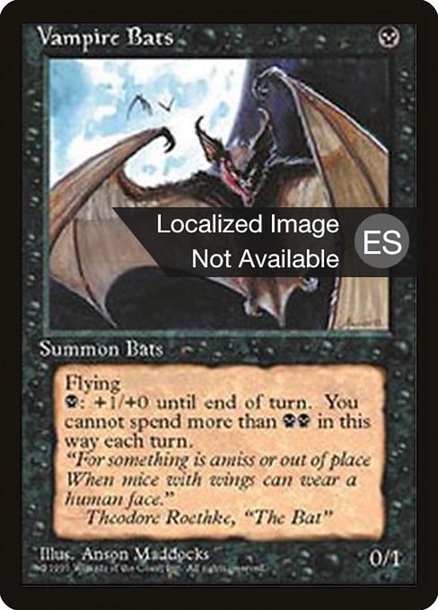 Vampire Bats - Fourth Edition Foreign Black Border Common Card