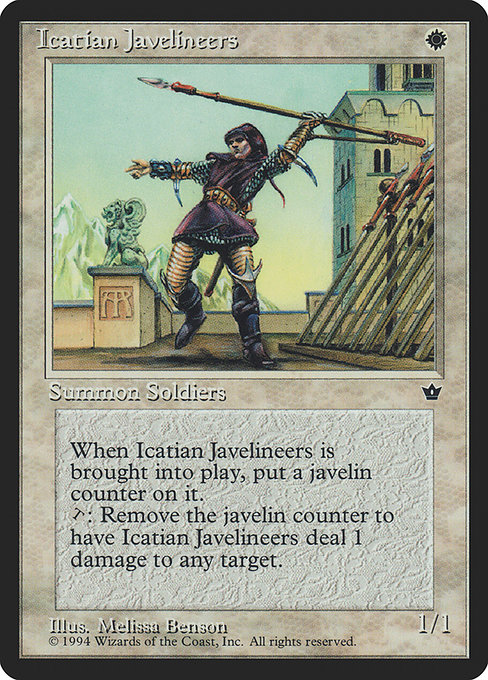 Icatian Javelineers - Fallen Empires Common Card