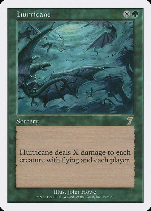 Hurricane - Seventh Edition Rare Card