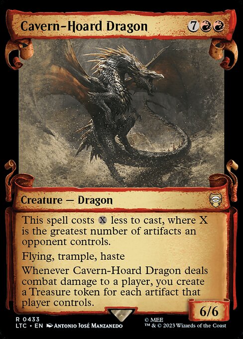 Cavern-Hoard Dragon - Tales of Middle-earth Commander Rare Card