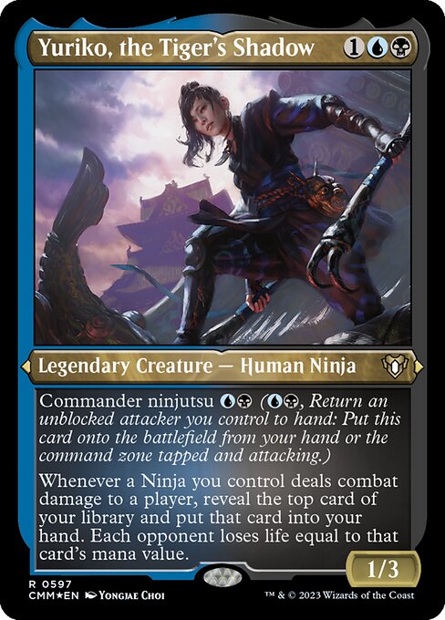 Yuriko, the Tiger's Shadow - Commander Masters Rare Card