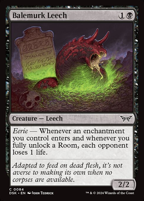 Balemurk Leech - Duskmourn: House of Horror Common Card