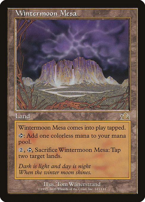 Wintermoon Mesa - Prophecy Rare Card