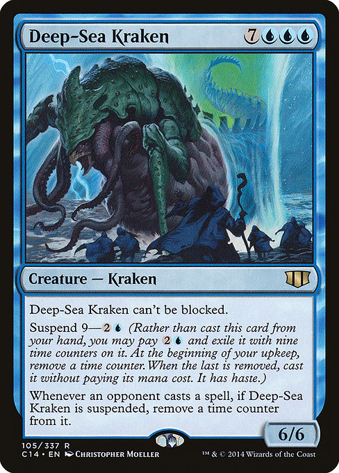 Deep-Sea Kraken - Commander 2014 Rare Card