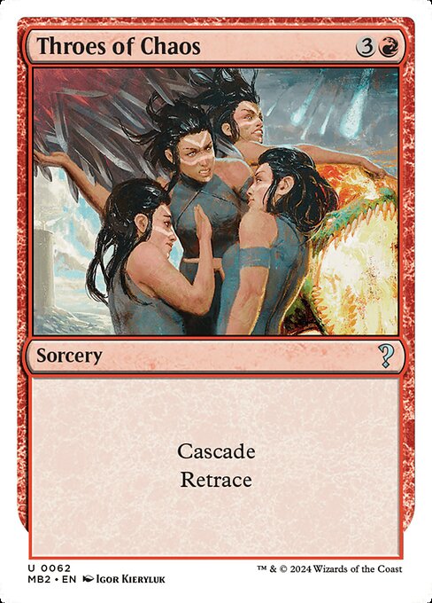 Throes of Chaos - Mystery Booster 2 Uncommon Card