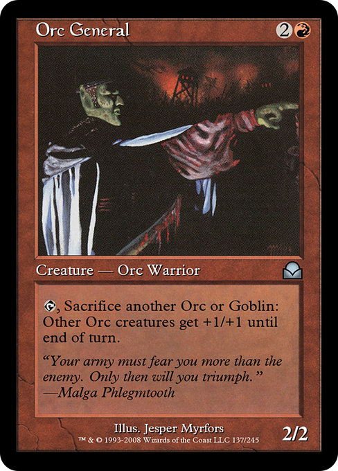 Orc General - Masters Edition II Uncommon Card