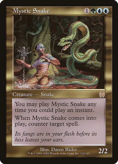 Mystic Snake - Apocalypse Rare Card