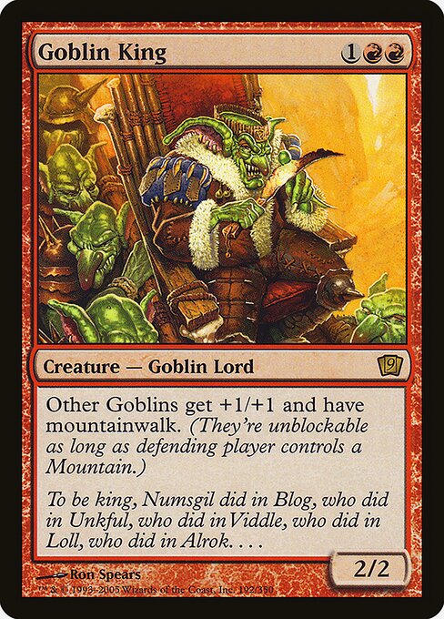 Goblin King - Ninth Edition Rare Card