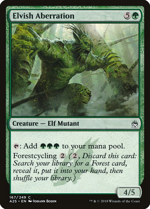 Elvish Aberration - Masters 25 Common Card