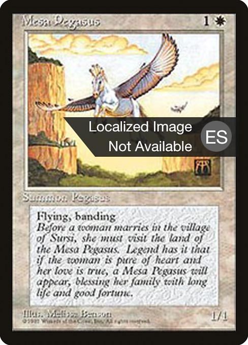 Mesa Pegasus - Fourth Edition Foreign Black Border Common Card