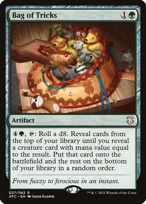 Bag of Tricks - Forgotten Realms Commander Rare Card