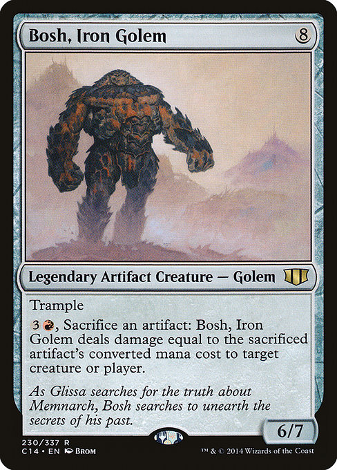 Bosh, Iron Golem - Commander 2014 Rare Card