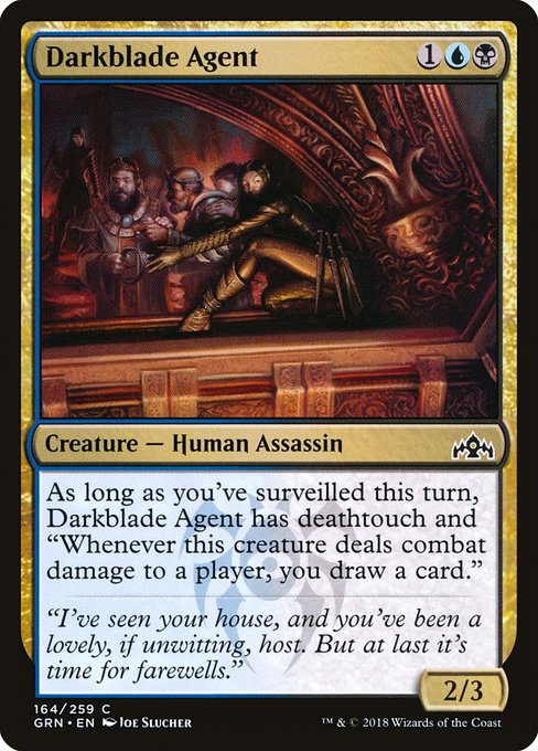 Darkblade Agent - Guilds of Ravnica Common Card