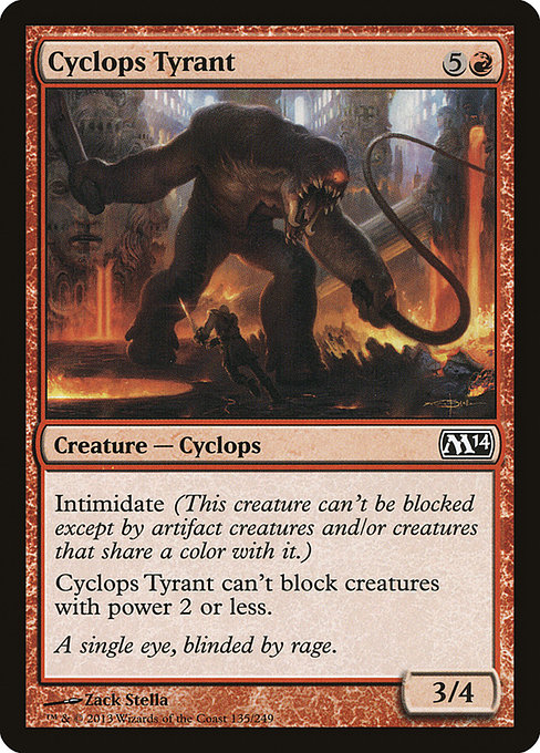 Cyclops Tyrant - Magic 2014 Common Card