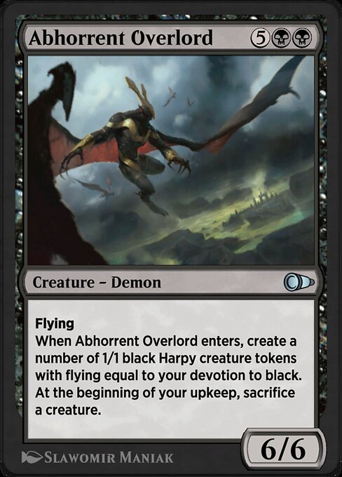 Abhorrent Overlord - Pioneer Masters Uncommon Card