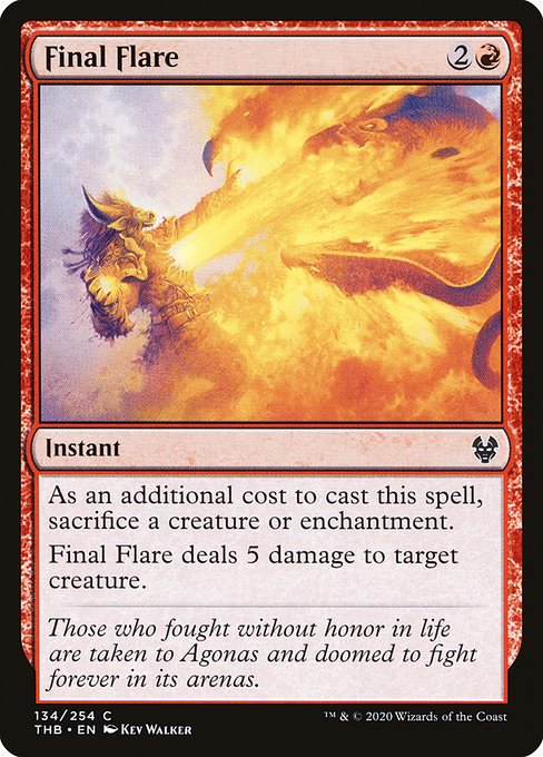 Final Flare - Theros Beyond Death Common Card
