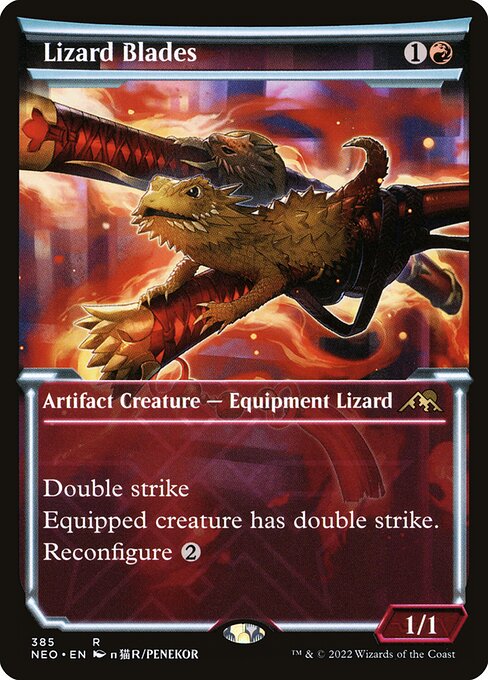 Lizard Blades - Kamigawa: Neon Dynasty Rare Card