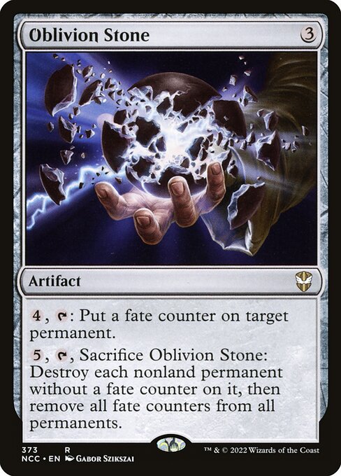 Oblivion Stone - New Capenna Commander Rare Card