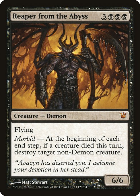 Reaper from the Abyss - Innistrad Mythic Card